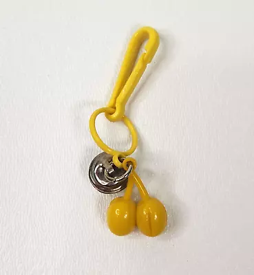 Vintage 1980s Plastic Bell Charm Cherry For 80s Necklace • $24.55