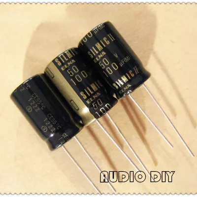 1Pcs ELNA SILMIC II Series 100uF/50V Electrolytic Capacitors 12.5X20mm For Audio • $1.85