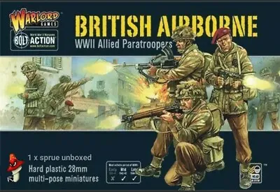 £9.99 • Buy British Airborne WWII Allied Paratroopers (Bolt Action) 28mm 1 X Sprue Unboxed