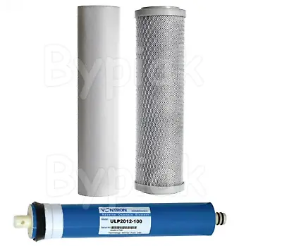 £24.90 • Buy 3 Stage Reverse Osmosis RO Unit Complete Filters Replacement With 75GPD Membrane