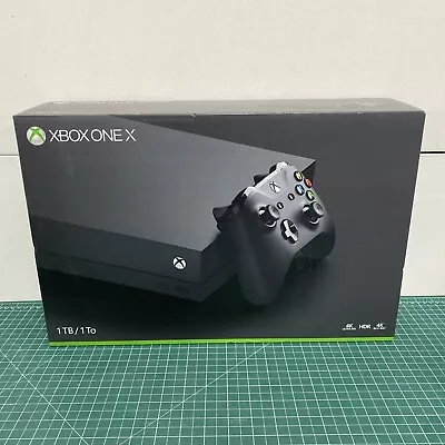 Microsoft Xbox One X Black 1TB Video Gaming Console W/ Controller • $439.95