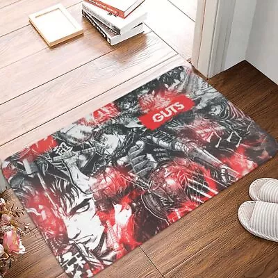 Berserk Guts Behelit Doormat Bath Mat Red Devil  Floor Carpet Welcome Rug Home • $8.79