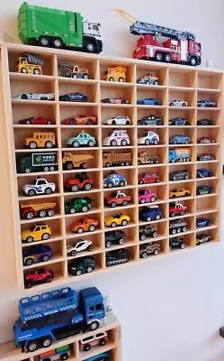 Toy Car Storage Rack Car Model Display Kids Wooden Toys Storage Cabinet Shelf • $154