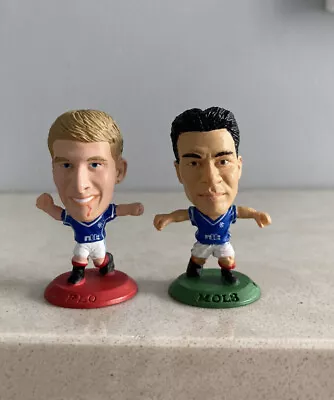 Corinthian Microstars Football Figures RANGERS Bundle X2 FLO & Mols 2001 • £2