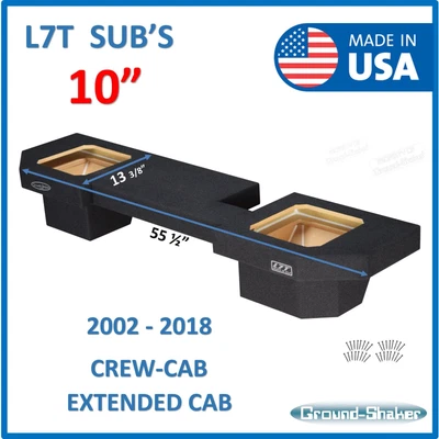$285 • Buy Fits Dodge Ram Extended Cab For Kicker L7T 10  Dual Sub Box Subwoofer Enclosure