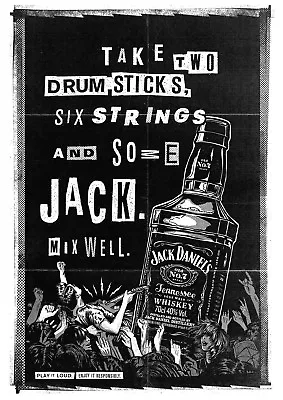Jack Daniels Whiskey Drinks Bar High Quality Wall Art Poster Choose Your Size • $12.90