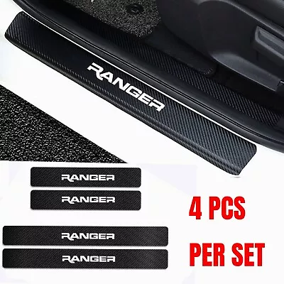 $22.99 • Buy For Ford Ranger Car Door Plate Sill Scuff Anti Scratch Decal Sticker Protector