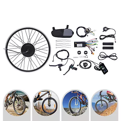 24in Electric Bicycle Front/Rear Wheel Kit 36V 500W Conversion E Bike Motor Hub • $228