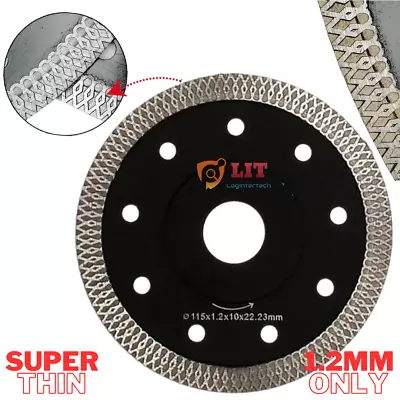 Porcelain Tile Turbo Diamond Dry Cutting Blade Disc Angle Grinder Wheel 115mm • £13.13