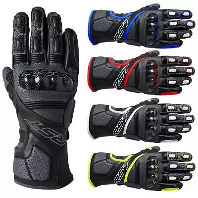 RST Fulcrum Mens Motorcycle Gloves Leather Motorbike Sports Race Glove • £59.99