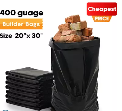 Rubble Sacks Heavy Duty Refuse Bags For Builders Waste Material Garden 500 Gauge • £46.99