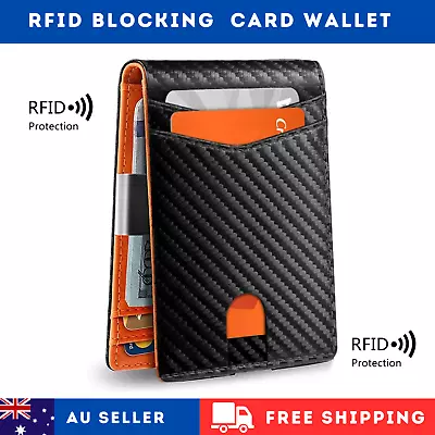 Minimalist Men's RFID Blocking Multi-functional Ultra-thin 12-card Wallet • $18