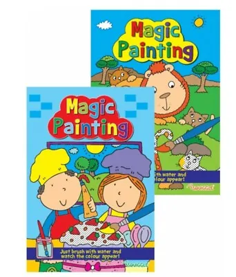 2 X Children's Magic Painting Colouring Book Create Art With Only Water Craft • £3.46