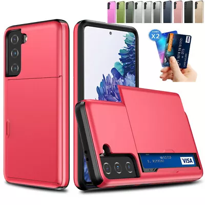 $10.15 • Buy Slide Wallet Credit Card Holder Case For Samsung Galaxy S22 Ultra S21 S20 S10 S9