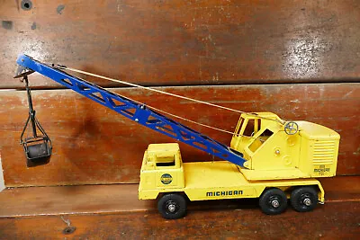 Vintage Nylint 2200 Michigan Shovel Crane Pressed Steel Truck Clark Model T-24 • $249.95