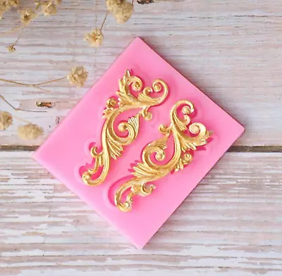 £2.40 • Buy DIY Relief Baroque Silicone Fondant Mould Vintage Cake Sugar Paste Icing Mold