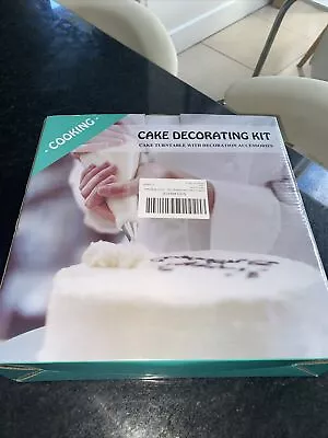 Cake Decorating Kit Cake Turntable With Accessories NEW In Box Never Used • £2.99