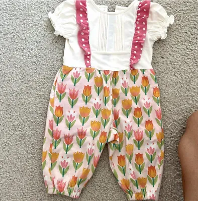 EUC Matilda Jane Tiny Tulip Romper Size 0-3 Months. Only Used Once! • $22