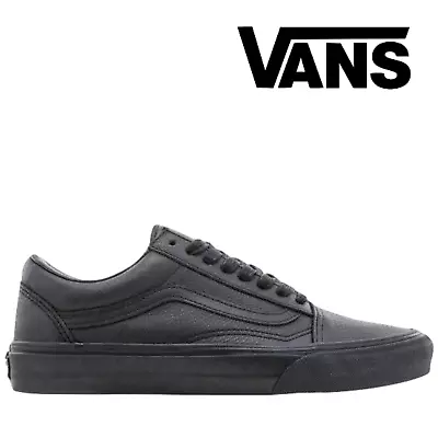 Vans Old Skool Leather Mens Casual Sneakers Shoes Skateboard – Black • $129.97