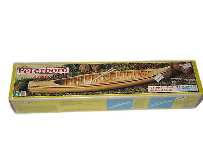 Peterboro Wooden Model Canoe  Kit By Midwest Products # 982 NEW Sealed 16 Inch • $49.95