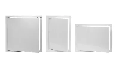 White Access Panel With Fitting Frame Inspection Door Revision Hatch Register • £12.99