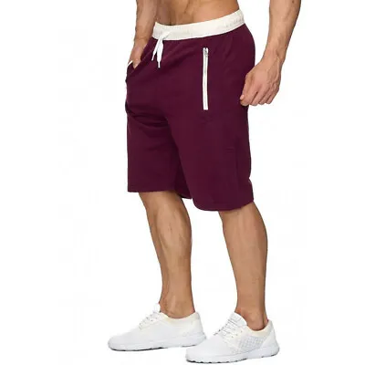 Man's Casual Sweat Shorts Sport Pants Slim-Fit Summer Beach Gym Fitness Workout • $16.99