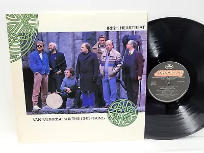 VAN MORRISON & THE CHIEFTAINS Irish Heartbeat 1988 LP W/ Lyrics Sleeve EX+ Vinyl • $29.99