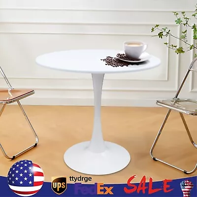 Mid-Century White Round Top Dining Table - Modern Tulip 31.5  Dining Room Table • $115.91