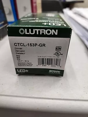 Lutron CTCL-153P-GR Grey   150Watt Single Pole/3-Way CFL LED Dimmer • $19
