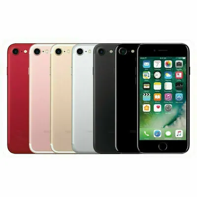 Apple IPhone 7 - 32GB 128GB 256GB-Unlocked SIM Free Smartphone Colours Good • £52.99