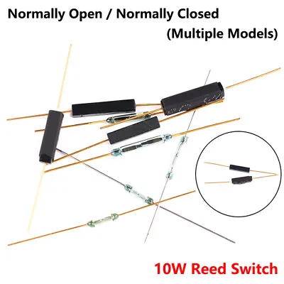 10W Reed Switch Normally Open/Closed Magnetic Induction Door Switch Glass SPST • $2