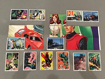 Captain Scarlet Bubble Gum Trading Cards 1967 Anglo Confectionary 21 Cards • £15