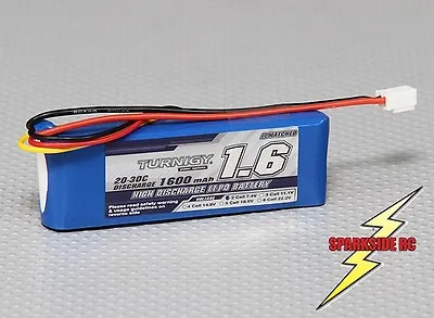 £14.49 • Buy Turnigy 1600Mah 2S 7.4v 20C - 30C Lipo Battery Pack - Losi Mini Compatible