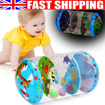 Roll-A-Rounds Balls Zoo Animals Sensory Toy Crawling & Walking Baby Toys 0-3 UK • £11.90