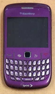 BlackBerry Curve 2 II 8530 - Royal Purple And Black ( Sprint ) Rare Smartphone • $29.74