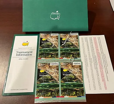 Lot Of 4 - 2023 Masters Badge Golf / Ticket - Jon Rahm Win With Envelope • $399.99