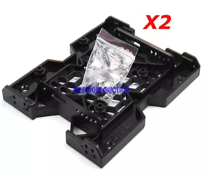 $14.58 • Buy 2x 5.25  To 3.5  2.5  Case Hard Drive Tray Bracket Mounting HDD Adapter SSD .