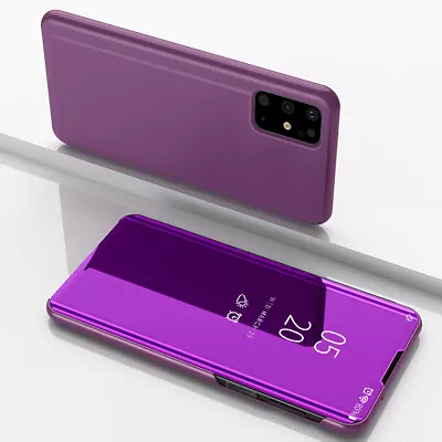 For Samsung Galaxy S20 S10 S9 S8 S7 S6 Luxury Smart View Mirror Flip Case Cover • $12.51