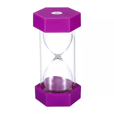 2 Minute Sand Timer Hexagon Small Sandy Clock Count Down Sand Glass Purple • $13.10