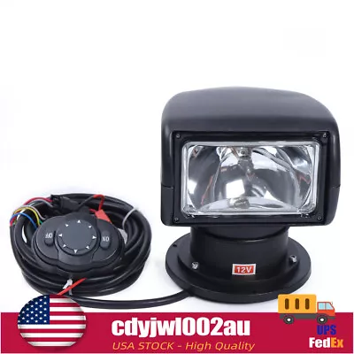 100W Marine Spotlight Offroad Truck Car Boat Search Light 12V W/ Remote Control • $84