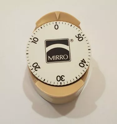 Vintage Mirro Harvest Gold kitchen 60 Minute Timer Mid Century Retro Works Great • $24.99