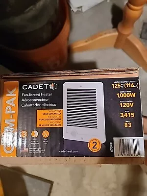 Cadet 120-volt 1000-watt Com-Pak In-wall Fan-forced Electric Heater White 67549 • $79.99