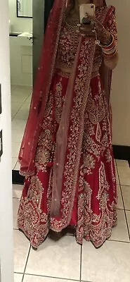 Indian Wedding Bridal Lengha UK Size 6/8 • £150