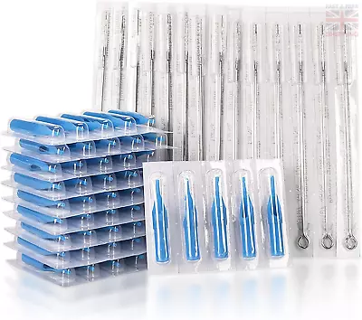 Tattoo Needles And Tips Set 100pcs Disposable Mixed Tattoo Needles And Assorted • £16.28