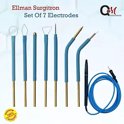 Ellman Surgitron 7 Piece CE Certified Handpiece Electrodes Set With Cable • $53.99