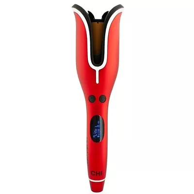 CHI Spin N Curl Ceramic Rotating Hair Curler 1  Curling Iron Ruby Red/ OPEN BOX • $37.99