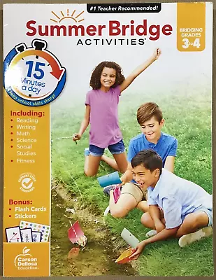 Summer Bridge Activities 3rd To 4th Grade Workbook - NEW 📖 • $7.49