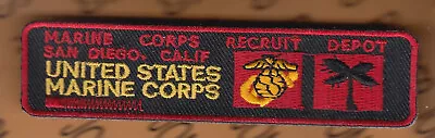 USMC Marine Corps Recruit Depot San Diego Ca ~4  Patch C/e • $4