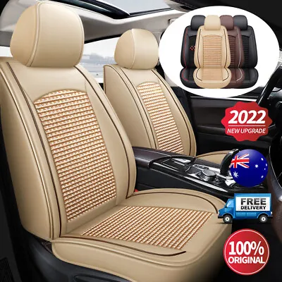 $94.99 • Buy Car Seat Covers Waterproof LEATHER 2 Front Universal Fit Truck SUV Sedan Pickup