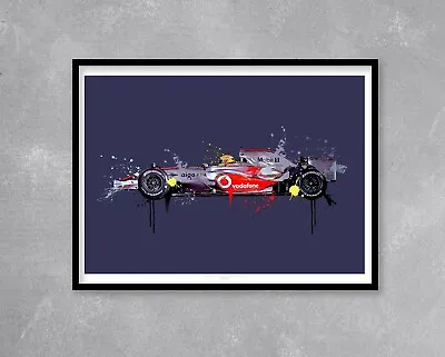 Lewis Hamilton 2008 Mclaren F1 Print - Wall Art Poster Formula One 1 Gift Decor • $23.66